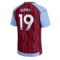 Aston Villa Moussa Diaby #19 Domáci futbalový dres 2023-24 Krátky Rukáv